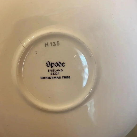 Set of 9 Christmas Tree Spode 135H Dessert/Tea Plates EUC Holiday - Picture 3 of 3